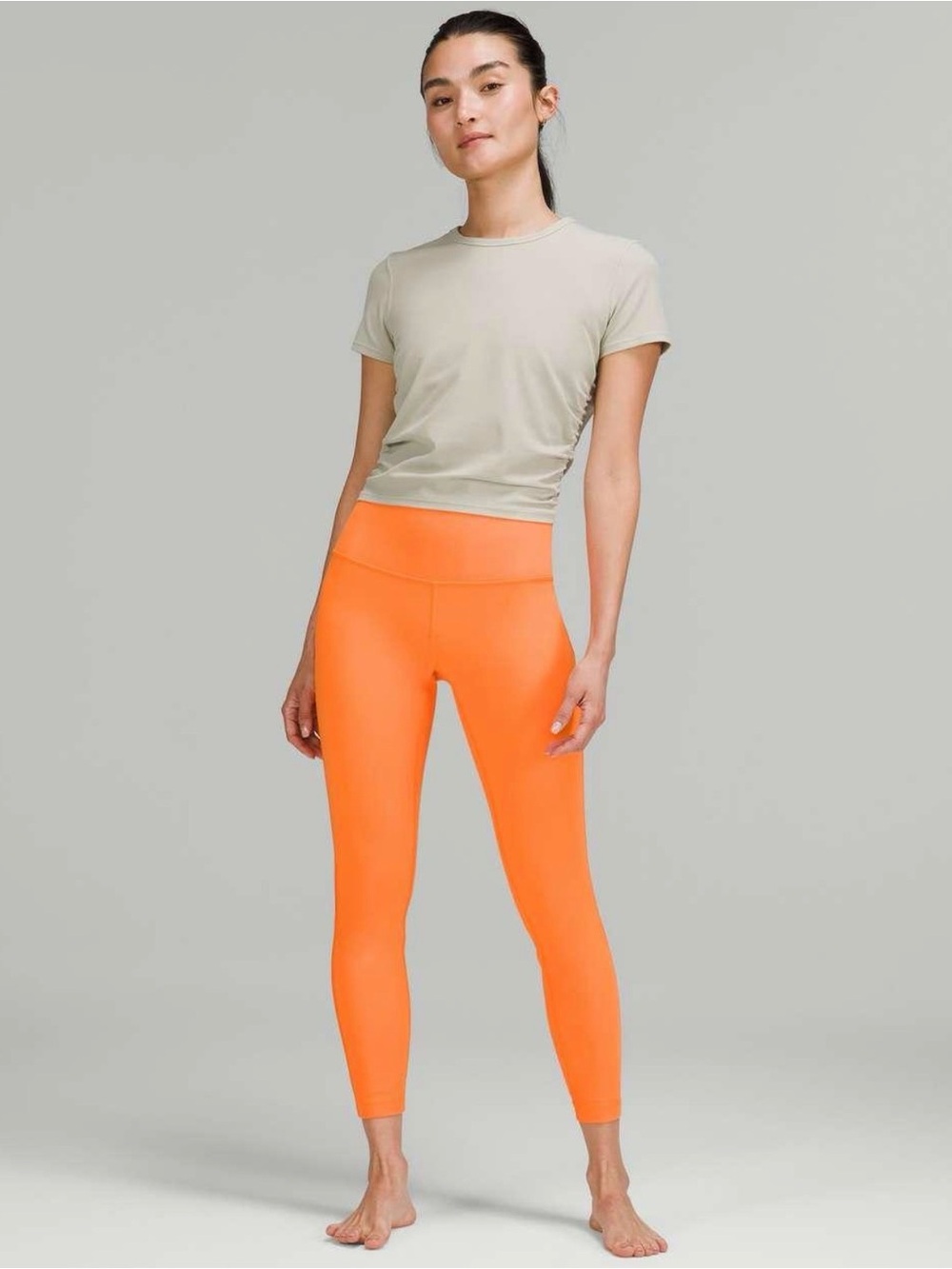 Lululemon High Rise Orange Leggings Size 2
